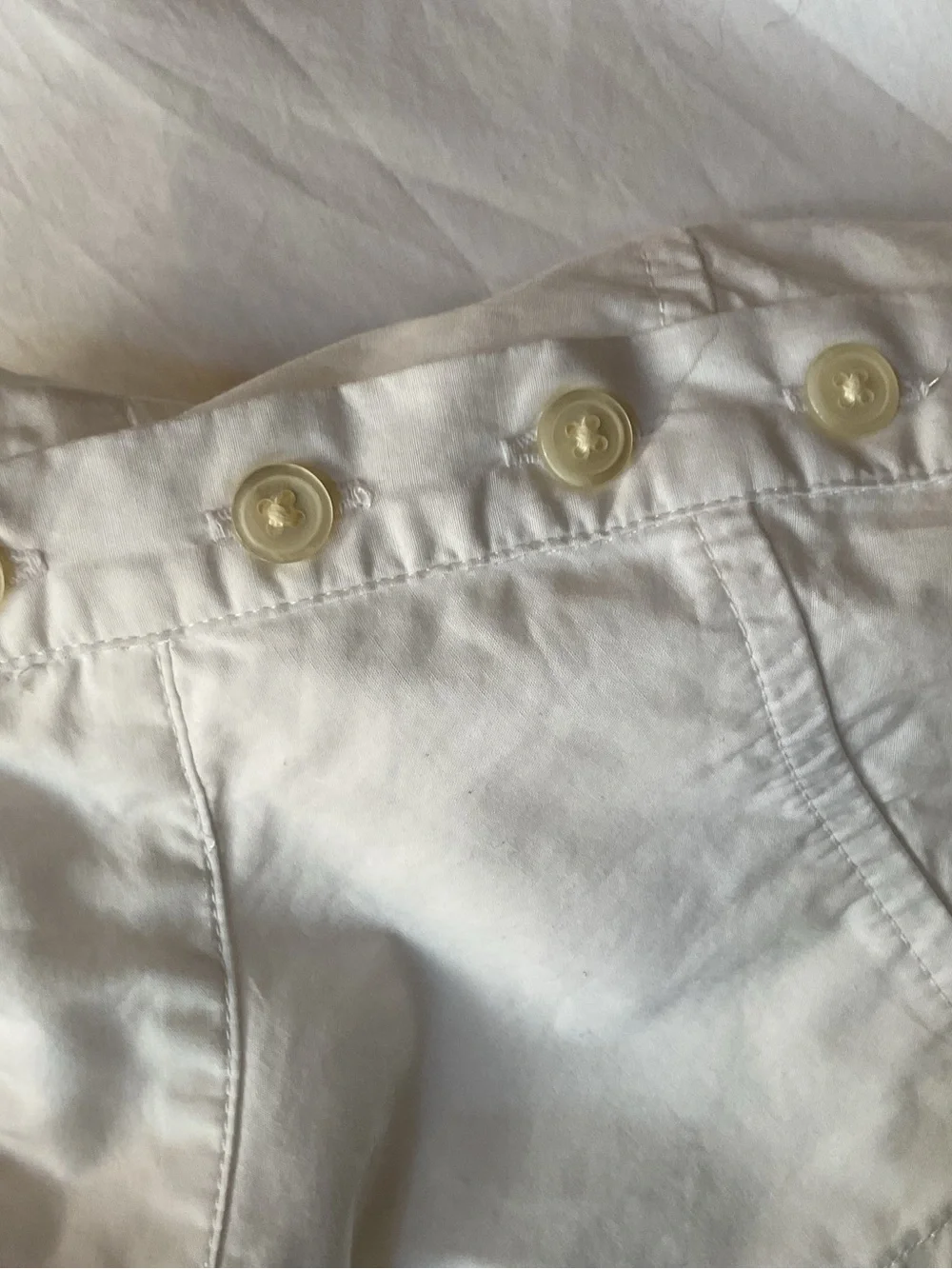 J. Crew White Long-Sleeve Button-Shoulder Blouse, 4